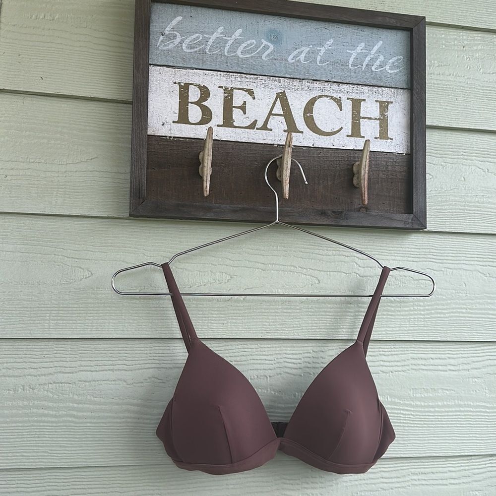 Lululemon Waterside Swim Top C Cup size 2 Dark Oxide NWT bikini 🏝️